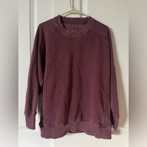 Aerie Burgundy Knit Top